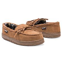 MUK LUKS Men's Paul Printed Berber Suede Moccasin