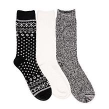 Muk Luks Women's 3-pack Boot Socks
