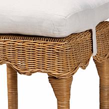 Muy Natural Rattan Counter Stool with Cushion
