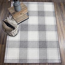 My Magic Carpet Buffalo Plaid Washable Area Rug 5'x7'