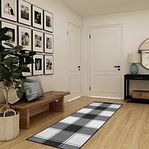 My Magic Carpet Buffalo Plaid Washable Rug 2.5'x7'