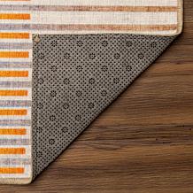 My Magic Carpet Flux Striped Multicolor Washable Area Rug 5'x7'