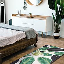 My Magic Carpet Genevieve Gorder Hojas Cubanas 2.5'x7' Rug - Mint