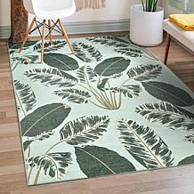 My Magic Carpet Genevieve Gorder Hojas Cubanas Mint 5'x7' Rug