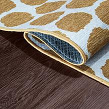 My Magic Carpet Genevieve Gorder Puff Dotty 2.5'x7' Rug -Honey Beige