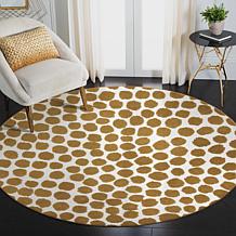 My Magic Carpet Genevieve Gorder Puff Dotty 6'x6' Rug - Lake Blue