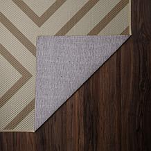 My Magic Carpet Jute Aria 5'x7' Double-Diamond Natural Washable Rug