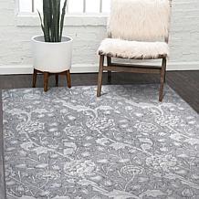 My Magic Carpet Kalini Floral Washable Area Rug 5'x7'