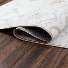 My Magic Carpet Leilani Damask Washable Area Rug 5'x7'