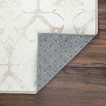 My Magic Carpet Leilani Damask Washable Runner Rug 2.5'x10'