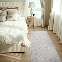 My Magic Carpet Leilani Damask Washable Runner Rug 2.5'x7'