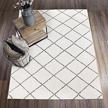 My Magic Carpet Medina Moroccan Diamond Washable Area Rug 5'x7'