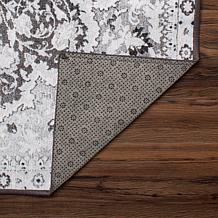 My Magic Carpet Parviz Grey Washable Runner Rug 2.5'x10'