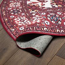 My Magic Carpet Ramage Washable Round Area Rug 6'