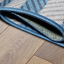 My Magic Carpet Tratti Offset Stripe Washable Area Rug 3'x5'