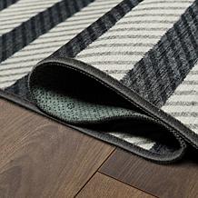 My Magic Carpet Tratti Offset Stripe Washable Area Rug 3'x5'
