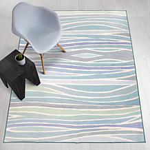 My Magic Carpet Waves Washable Area Rug 5'x7'