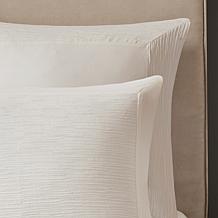 N Natori Hanae Cotton Blend 3-piece Full/Queen Comforter Set - White