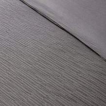 N Natori Hanae Cotton Blend 3-piece King Duvet Cover Set - Grey