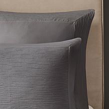 N Natori Hanae Cotton Blend 3-piece King Duvet Cover Set - Grey