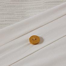 N Natori Hanae Cotton Blend 3-piece King Duvet Cover Set - White
