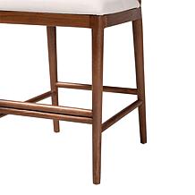 Nadim Rustic Acacia Wood & Seagrass Counter Stool
