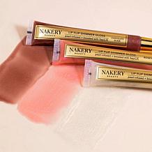 Nakery Beauty 3-Piece Plumping Lip Flip Shimmer Gloss Collection