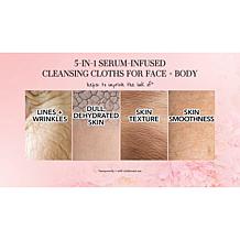 Nakery Beauty 5-in-1 Serum-Infused Cloths for Face & Body