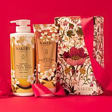 Nakery Beauty Blushing Blossoms Supersize Cleanse, Firm & Repair Set
