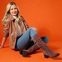 Naturalizer Kenna Leather or Suede Tall Riding Boot - Wide Calf