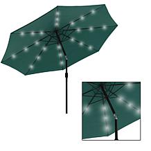 Nature Spring 10' Patio Umbrella with LED Lights - Green
