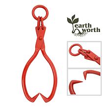 Nature Spring 25" Skidding Tongs with Ring - Red
