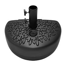 Nature Spring 34 lb. Half Moon Patio Umbrella Base - Black