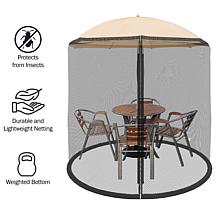 Nature Spring 7.5' Patio Umbrella Mosquito Netting