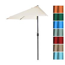 Nature Spring 9' Half-Canopy Patio Umbrella - Tan