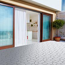 Nature Spring Interlocking Stone Look Patio and Deck Tiles 6-Pack