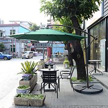 Nature Spring Offset Swivel Patio Umbrella - Green