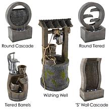Nature Spring Old Fashion 4-Tier Hand Pump Fountain