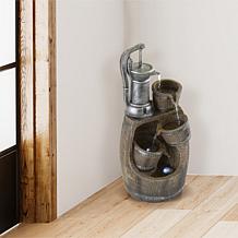 Nature Spring Old Fashion 4-Tier Hand Pump Fountain