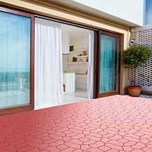 Nature Spring Patio and Deck Tiles - Red