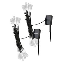 Nature Spring Solar-Powered Outdoor LED String Lights – Set of 2