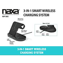 NAXA 3-in-1 Smart Wireless Charging System