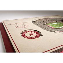 NCAA AL Crimson Tide StadiumViews 3-D Wall Art - Bryant-Denny Stadium 