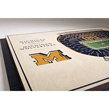 NCAA Michigan Wolverines StadiumViews 3-D Wall Art - Michigan Stadium 
