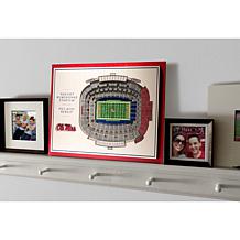 NCAA MS Rebels StadiumViews 3-D Wall Art - Vaught Hemingway Stadium 