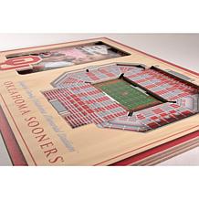 NCAA Oklahoma Sooners 3-D Stadium Views Picture Frame