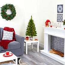 Nearly Natural 3 Ft. Providence Pine Christmas Tree