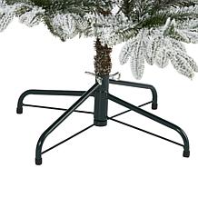 Nearly Natural 5.5 Ft. Artificial Flocked Spruce Lit Christmas Tree