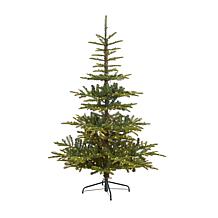 Nearly Natural 6’ Layered Spruce Artificial Christmas Tree 350 Lights