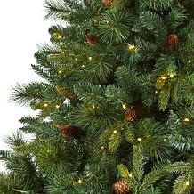 Nearly Natural 7 Ft. Full Bodied Christmas Tree with 450 Lights